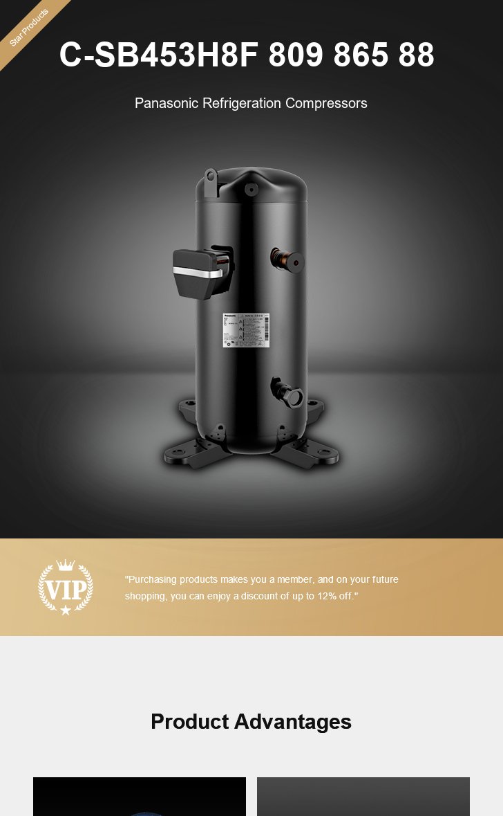 Panasonic Compressor C-SB453H8F 809 865 88, technical parameters pdf, structure diagram